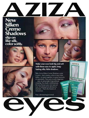 1972 Aziza Silken Creme Shadows